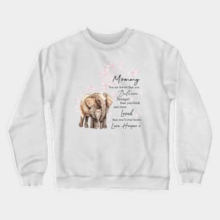 Mommy Believer Loved Love Mom Crewneck Sweatshirt